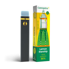 Cannastra THCP Vape Pen Lemon Starship, THCP 90 % kakovosti, 1 ml