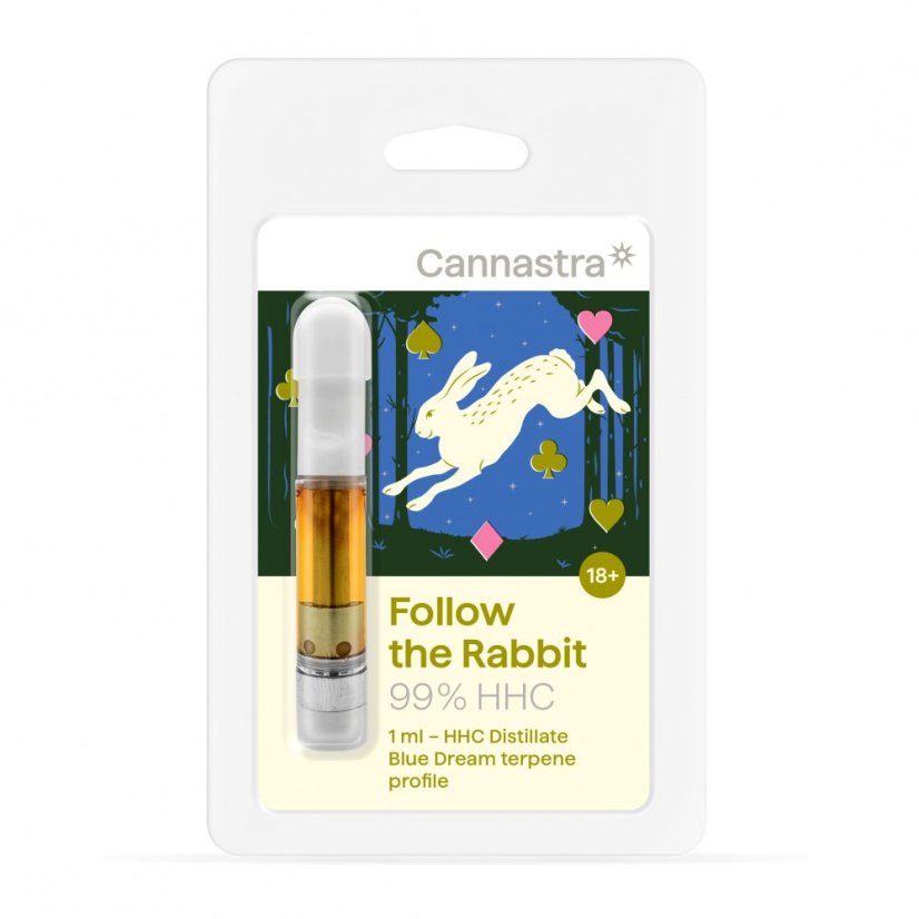 Cannastra HHC Cartucho Follow the Rabbit, 99%, 1 ml