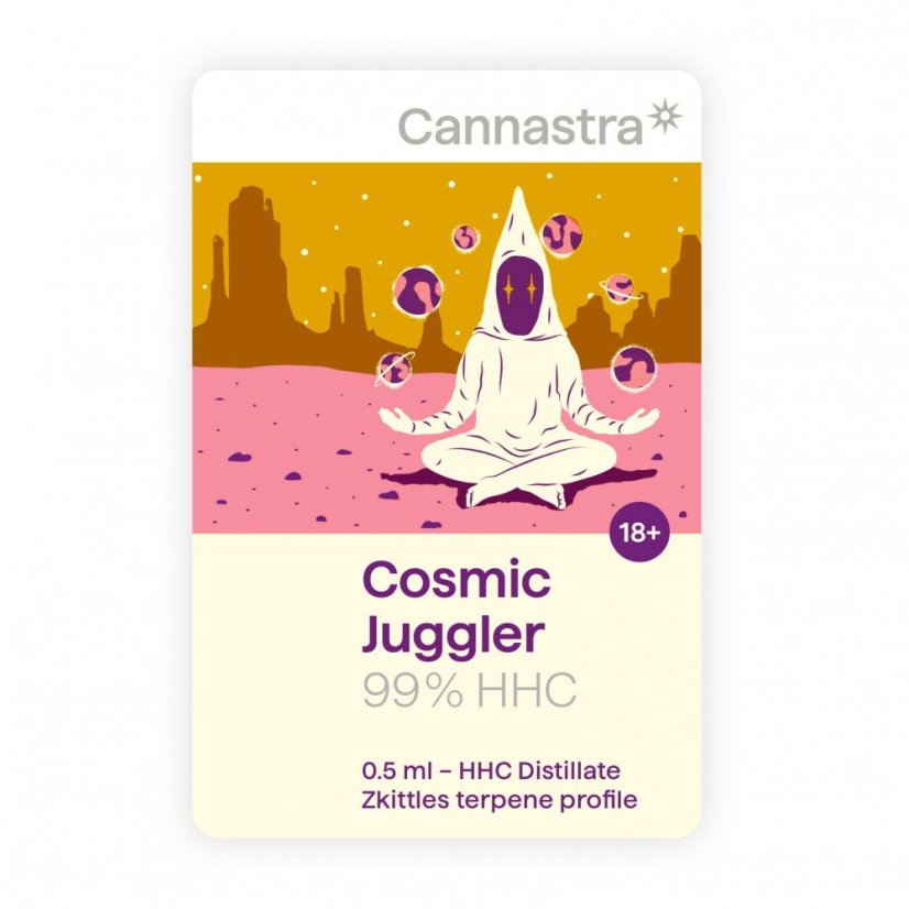 Cannastra HHC Cartuș Cosmic Jugler, 99%, 0,5 ml