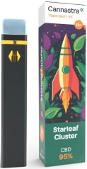Cannastra CBD Στυλό μίας χρήσης Ατμόλουτρο Starleaf Cluster, CBD 95 %, 1 ml