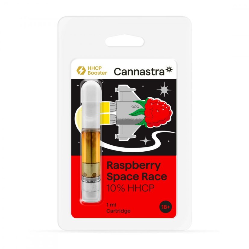 Cannastra HHCP Cartuccia Raspberry Space Race, 10%, 1 ml