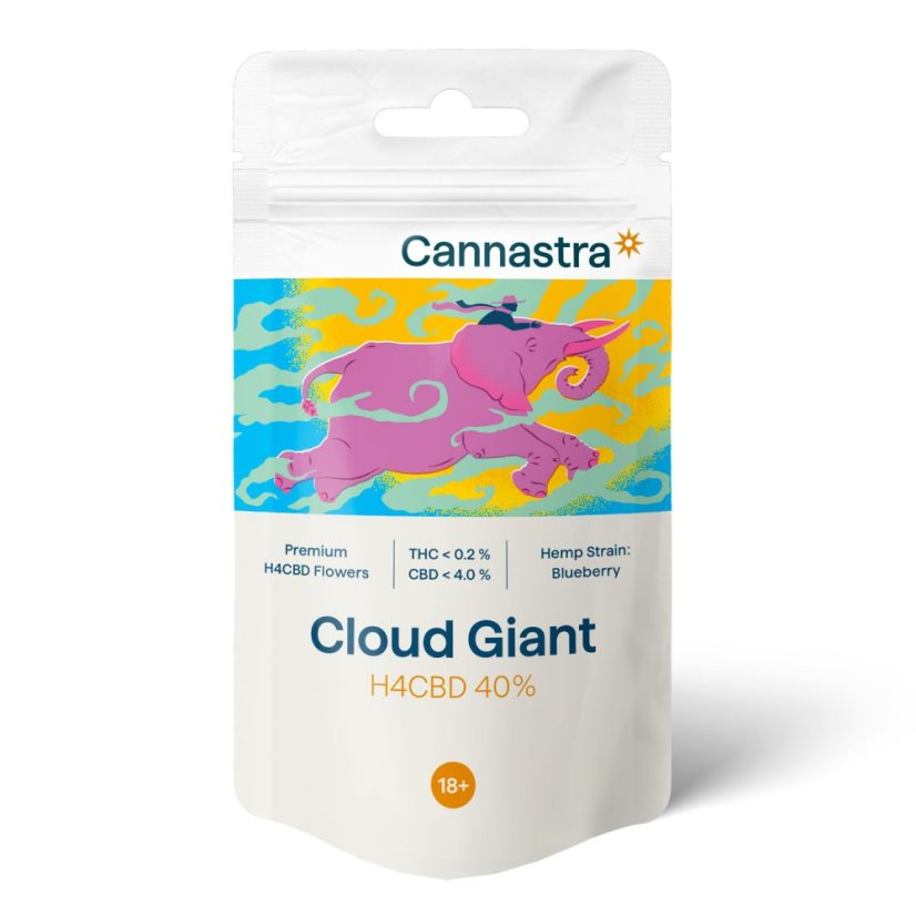 Cannastra H4CBD Kvet Cloud Giant Čučoriedky 40%, 1 g - 100 g