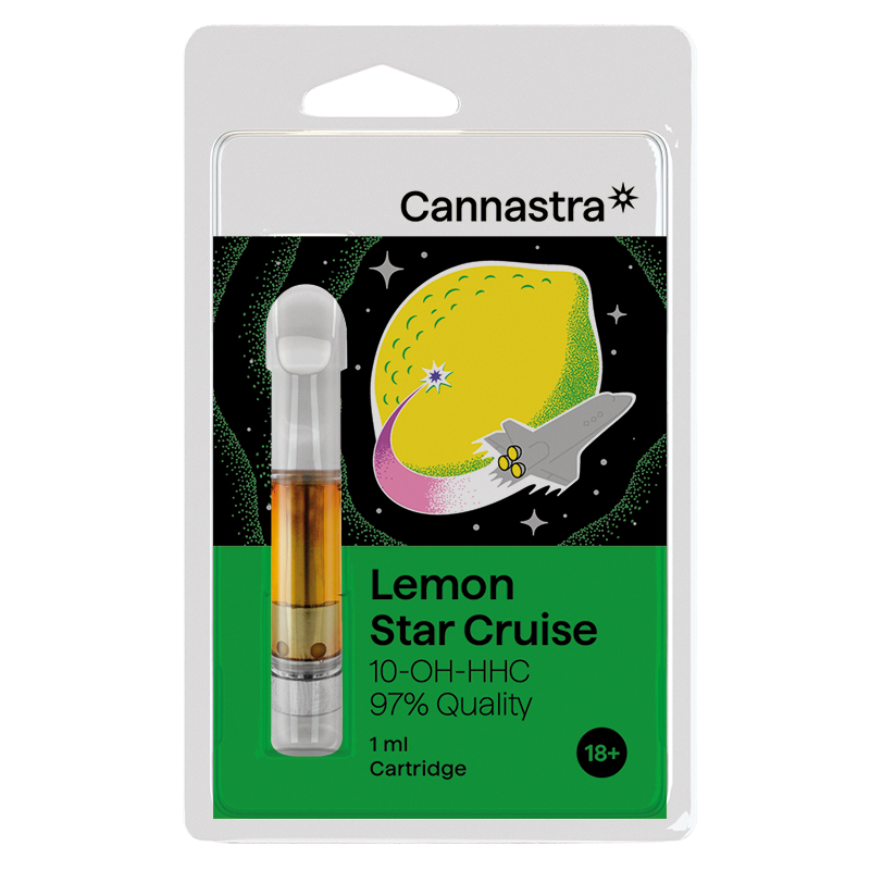 Cannastra 10-OH-HHC патрон Lemon Star Cruise, 10-OH-HHC 97% качество, 1 ml