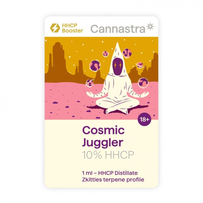 Cannastra HHCP Cartuș Cosmic Jugler Zkittles, 10%, 1 ml