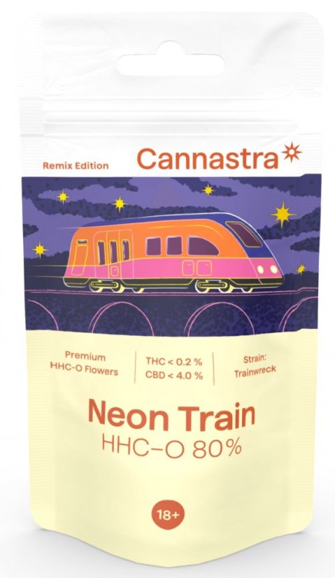 Cannastra HHC-O Virág Neon Train 80%, 1 g - 100 g