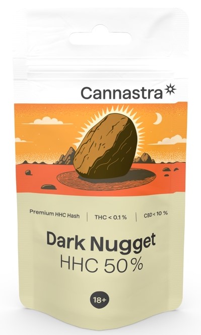 Cannastra HHC Dark Nugget Hash 50%, 1 g - 100 g