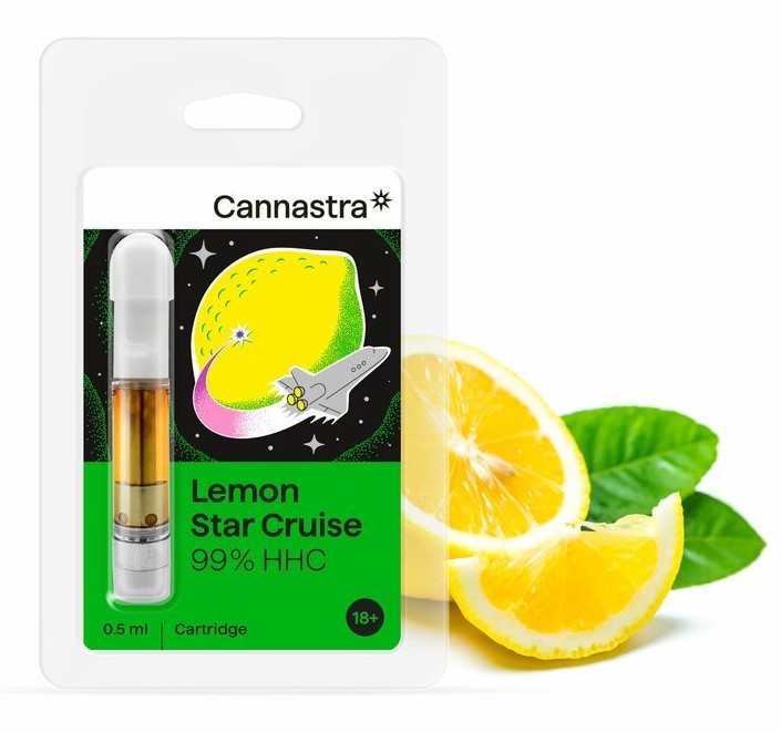 "Cannastra" HHC kasetė "Lemon Star Cruise", 99%, 0,5 ml