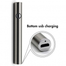 Batterie für CBD Kartusche, 380 mAh, 510 Gewinde, USB-Ladegerät,  Silber