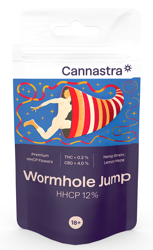 Cannastra HHCP Flower Wormhole Jump Lemon Haze - HHCP 12%, 1 g - 100 g