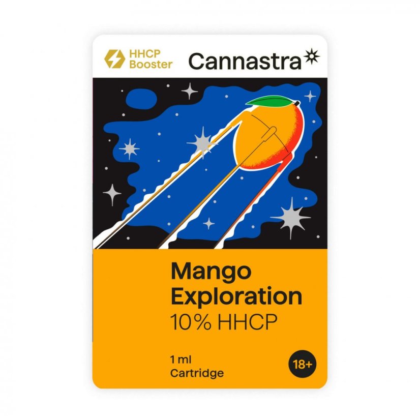 "Cannastra" HHCP kasetė Mango Exploration, 10 %, 1 ml