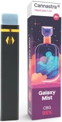 Cannastra CBG Penna da Vape monouso Galaxy Mist, CBG 95 %, 1 ml