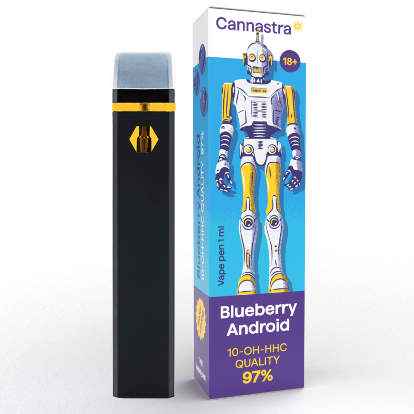 Cannastra 10-OH-HHC Vape Pen Blueberry Android, 10-OH-HHC 97% качество, 1ml