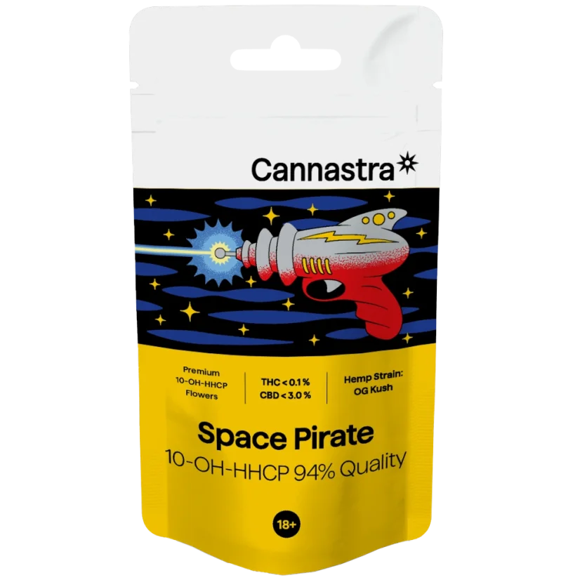 Cannastra 10-OH-HHCP Flower Space Pirate 94 % quality, 1 g - 100 g