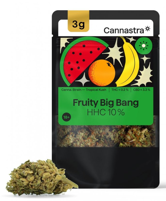 "Cannastra HHC Flower Fruit Big Bang 10%, 1 - 100 g