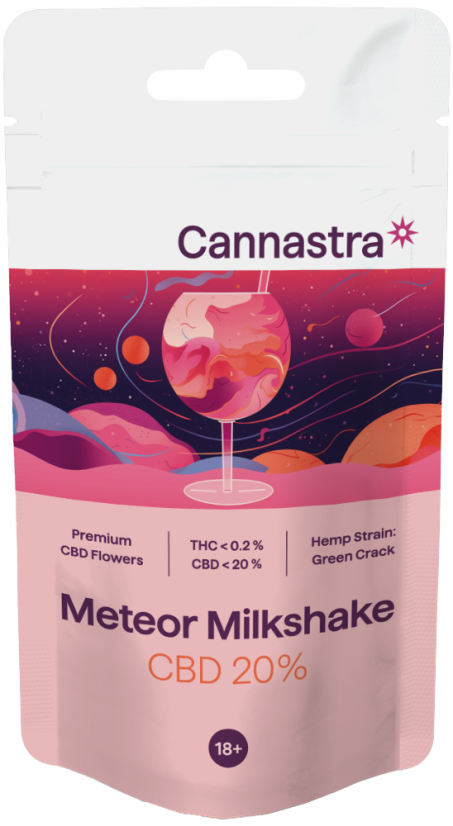 Cannastra CBD Virágok Meteor Tejturmix, CBD 20 %, 1 g - 100 g