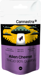 Cannastra THCJD Kukka Alien Cheese, THCJD 90% laatu, 1g - 100 g