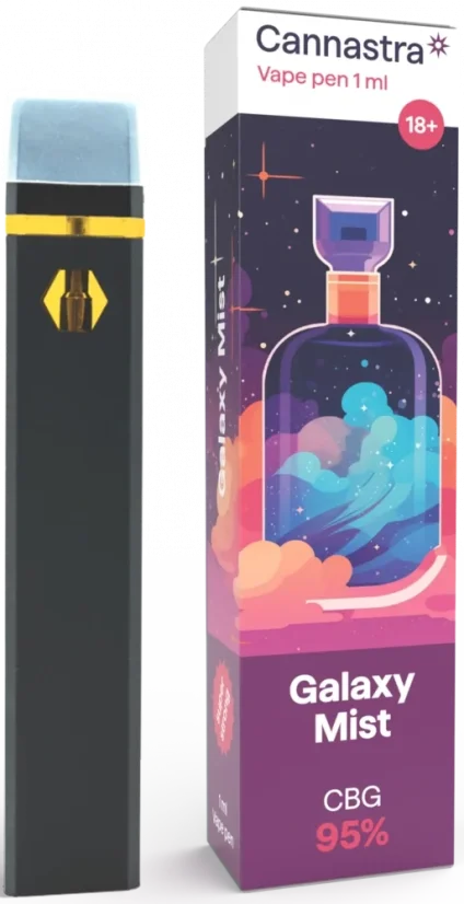 Cannastra CBG Disposable Vape Pen Galaxy Mist, CBG 95 %, 1 ml