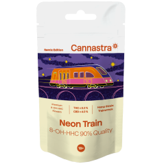 Cannastra 8-OH-HHC Virág Neon Train 90 % minőség, 1 g - 100 g