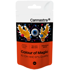 Cannastra 10-OH-HHC Ziedu krāsa Magic 97 % kvalitātes, 1 g - 100 g