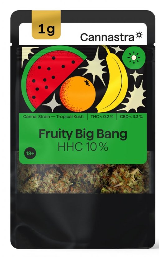 Cannastra HHC Ziedu augļi Big Bang 10%, 1 - 100 g