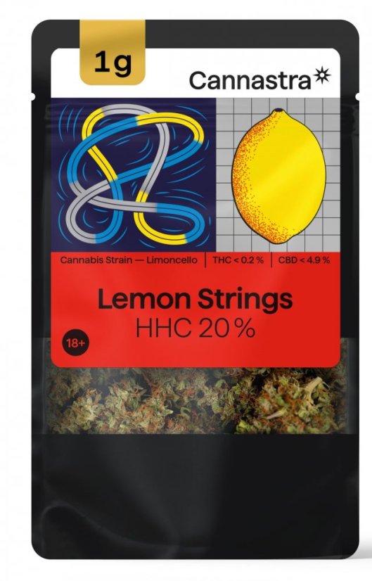 Cannastra HHC Blume Zitrone String 20%, 1 - 100 g