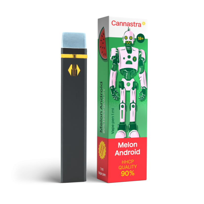 Cannastra HHCP Vape Pen Melon Android, HHCP 90% Qualität, 1 ml