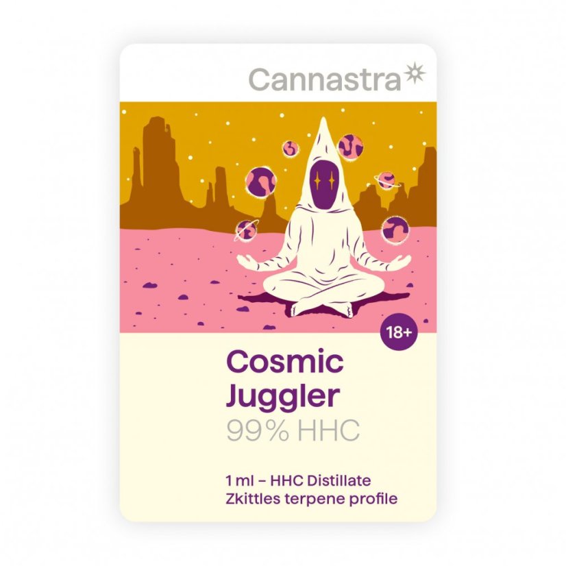 Cannastra HHC kartuša Cosmic Jugler, 99%, 1 ml