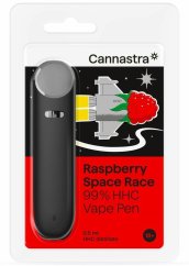 "Cannastra HHC Vape Pen Raspberry Space Race", 99% HHC, 0,5 ml