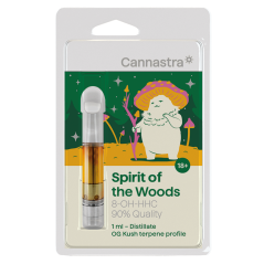 Cannastra 8-OH-HHC Cartridge Spirit of the Woods (OG Kush), 8-OH-HHC 90% quality, 1 ml