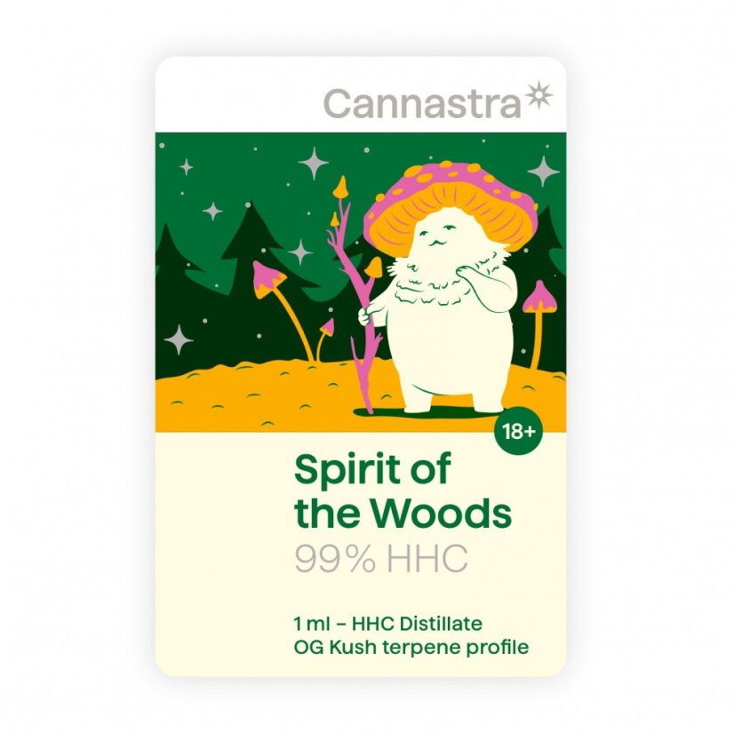 Cannastra HHC kasetne Spirit of the Woods, 99%, 1 ml