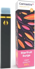 Cannastra CBDP Μίας χρήσης Ατμόσφαιρα Starfruit Surge, ποιότητα CBDP 88%, 1 ml