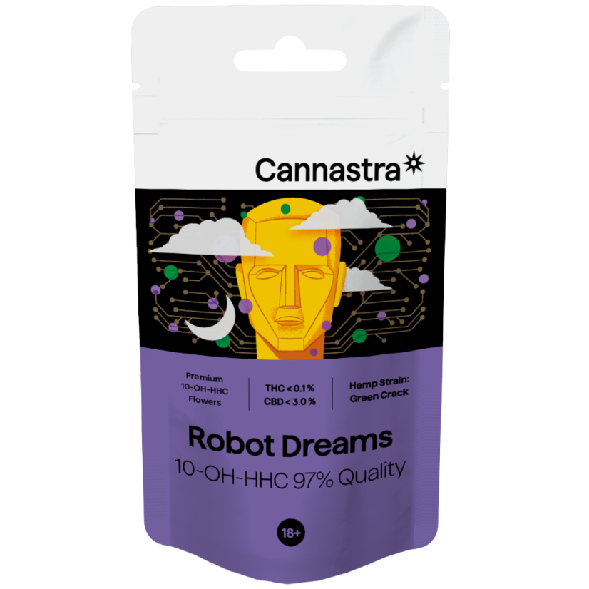 Cannastra 10-OH-HHC Virág Robot Dreams 97 % minőség, 1 g - 100 g