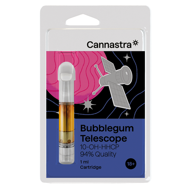 Cannastra 10-OH-HHCP Cartuccia Bubblegum Telescope, 10-OH-HHCP 94% qualità, 1 ml