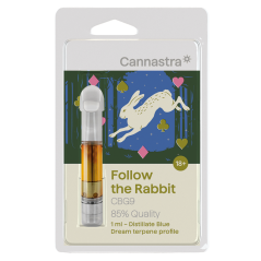 Kartridż Cannastra CBG9 Follow the Rabbit (Blue Dream), jakość CBG9 85%, 1 ml