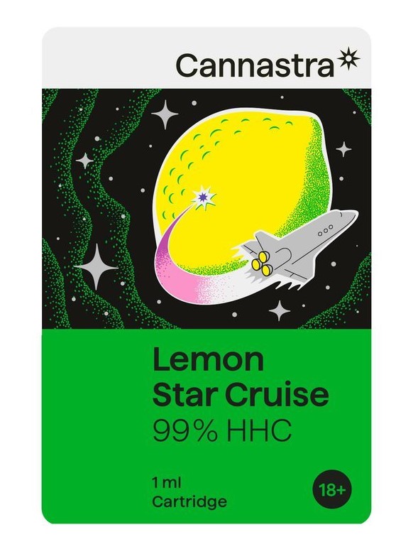 Cannastra HHC-kassett Lemon Star Cruise, 99%, 1 ml