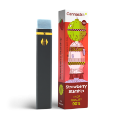 Cannastra THCP Vape Pen Aardbei Starship, THCP 90% kwaliteit, 1 ml