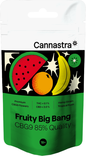 Cannastra CBG9 Flower Fruity Big Bang, CBG9 85 % laatu